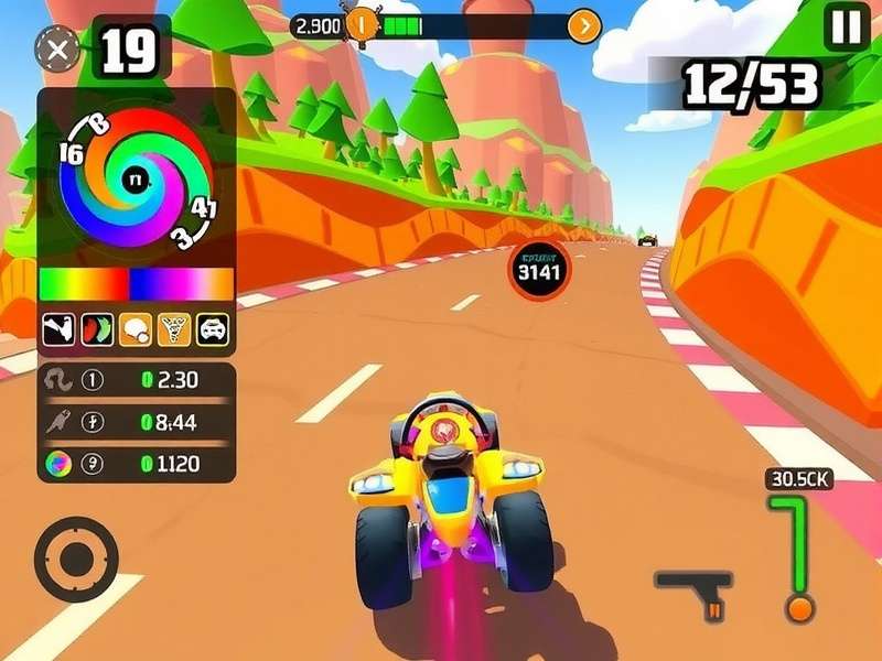 Ginger Rush multiplayer racing scene