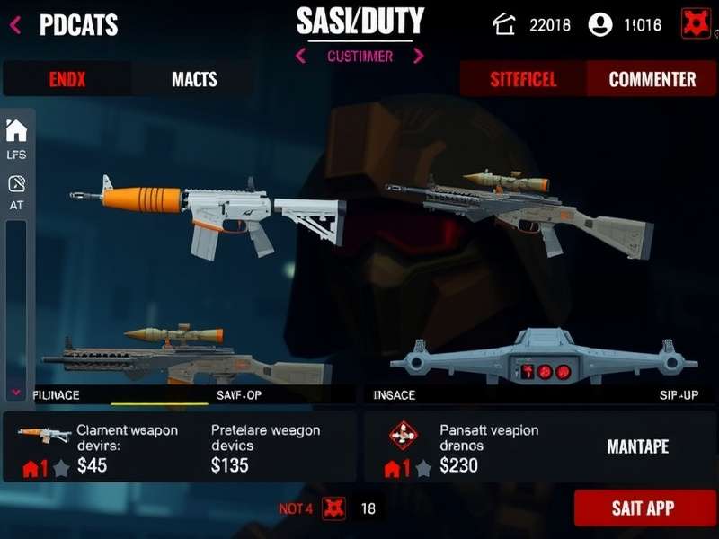 Elite Strike Commander weapon customization interface