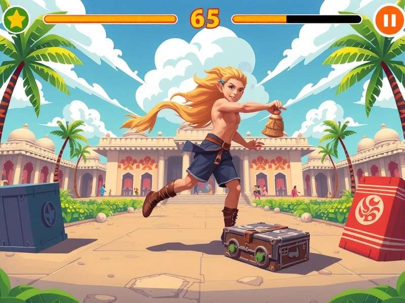 Festival Lights puzzle game featuring Indian festival decorations