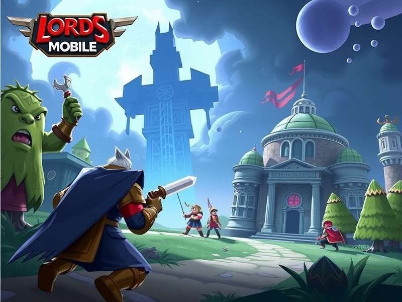 Lords Mobile Gameplay on PC Screen showing strategy map