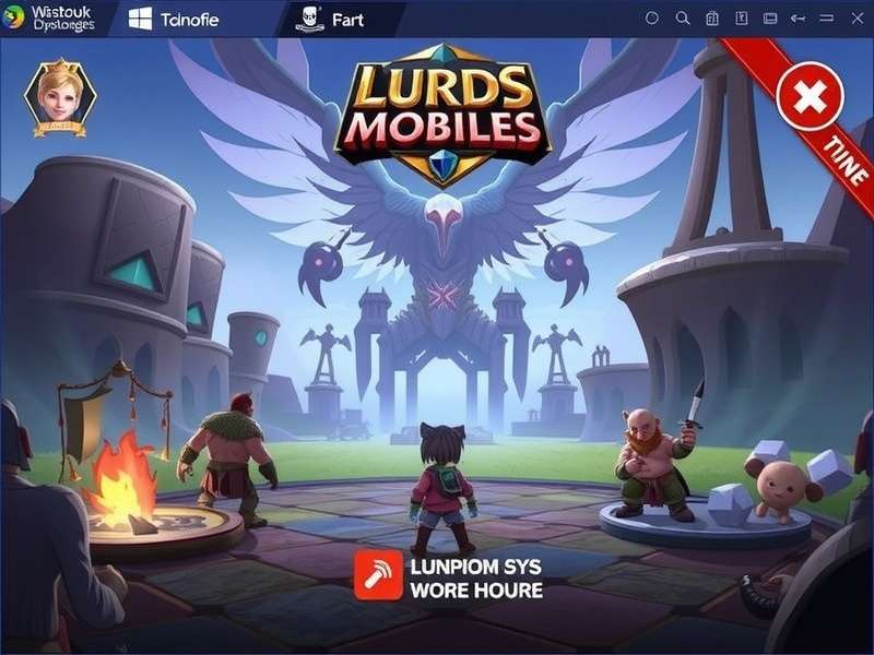 Lords Mobile Gameplay on Windows PC with strategy interface