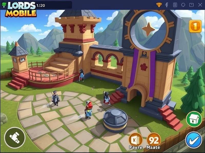 Conceptual interface of the Lords Mobile Redemption Center showing code input and reward preview