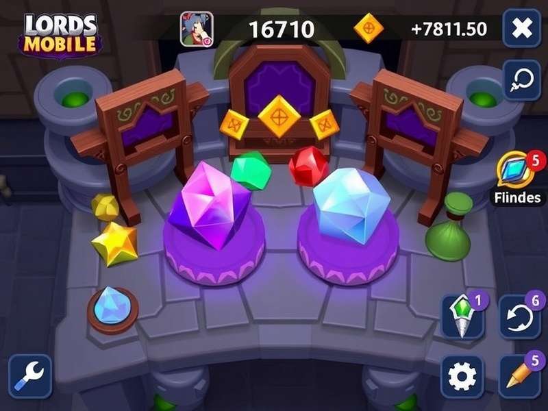 Lords Mobile Gem Shop Event Calendar showing key dates