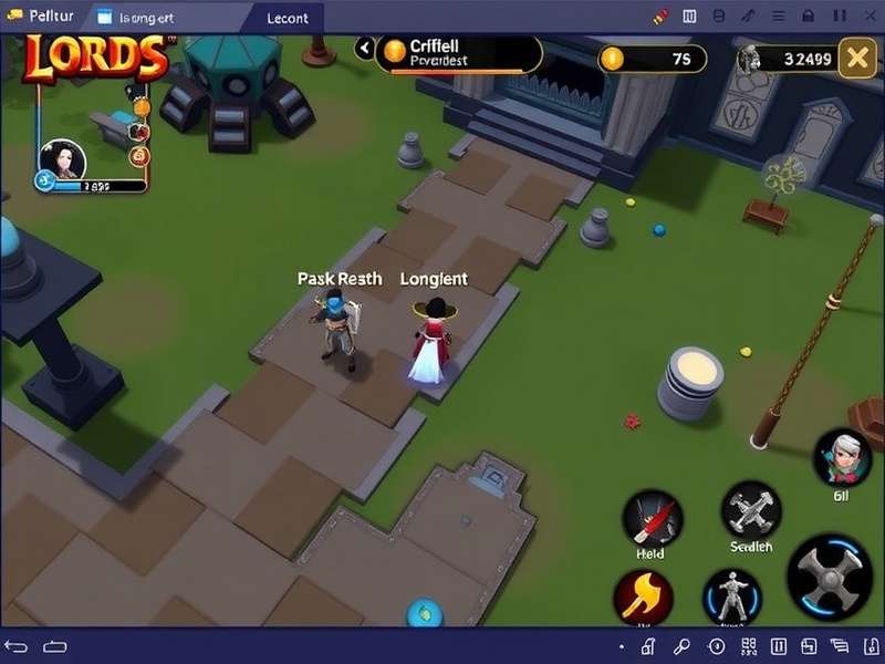 Lords Mobile gameplay on mobile device