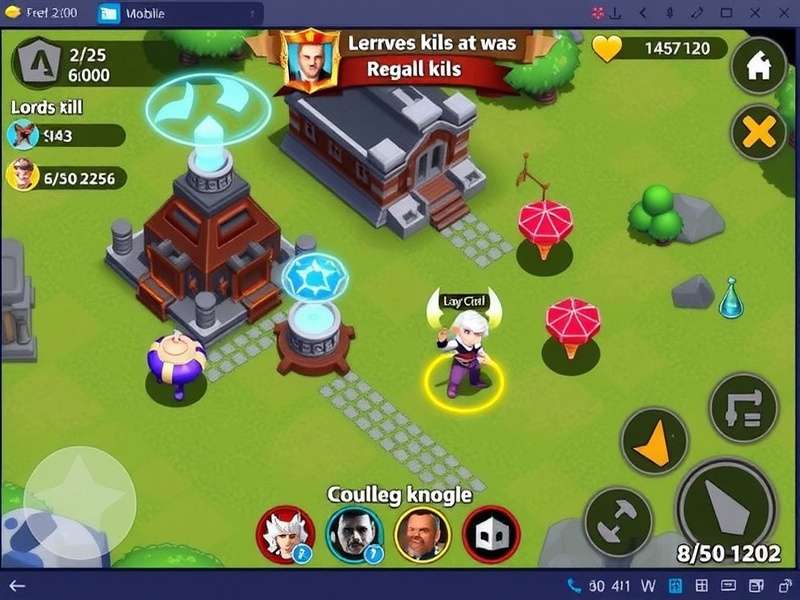 Lords Mobile Kingdom Wars Battle Scene showing armies clashing