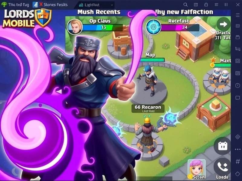 Lords Mobile new update interface showing new heroes and events