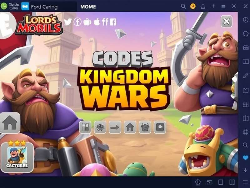 Lords Mobile Kingdom Wars Battle Scene with heroes and troops