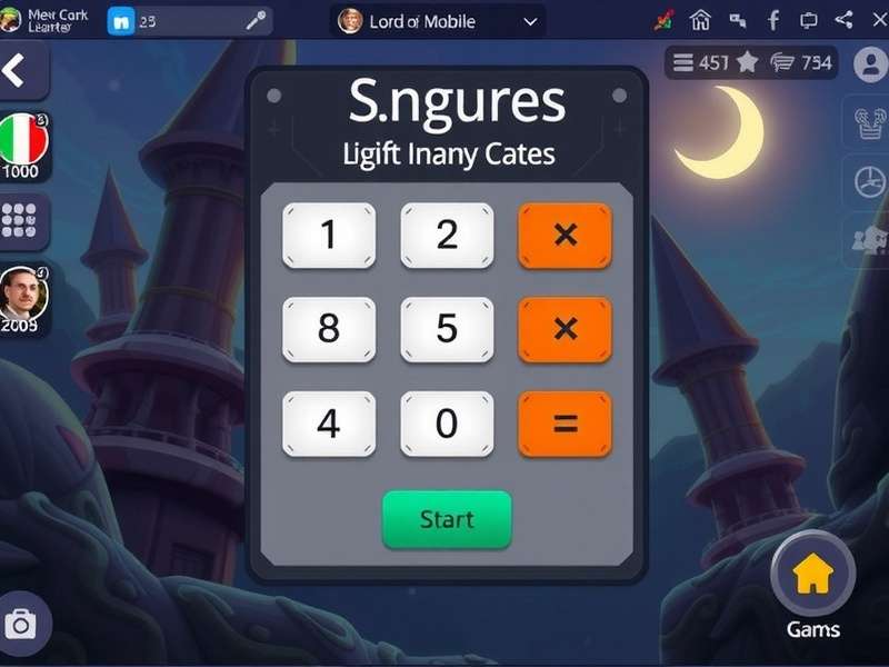 Lords Mobile battle strategy visualization showing troop formations and castle defenses