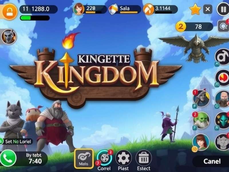 Strategic map view of a Lords Mobile kingdom with troops and buildings