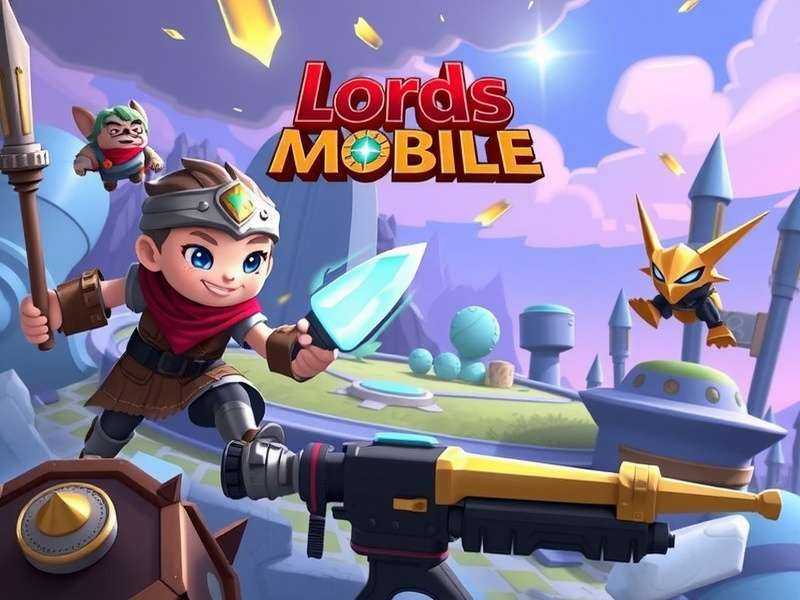 Lords Mobile battle strategy map on large Windows monitor