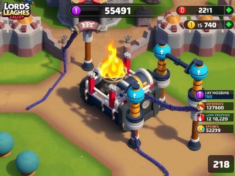 Visual representation of a Lords Mobile Rally Trap defense setup showing troop formations and wall heroes