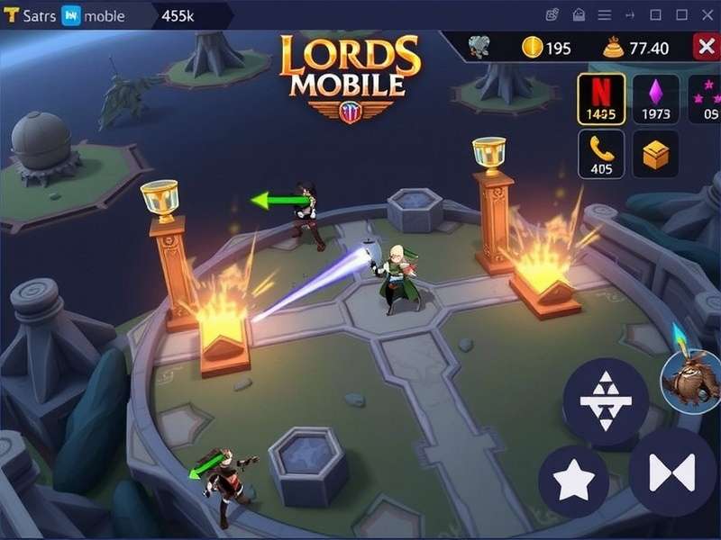 Epic battle scene from Lords Mobile showcasing armies clashing