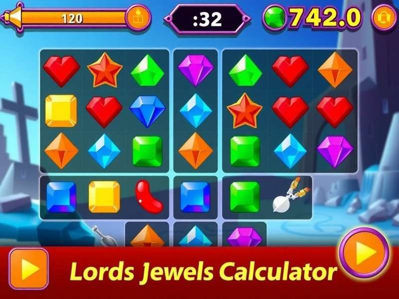 Lords Mobile Jewel Calculator dashboard showing jewel optimization for Indian players