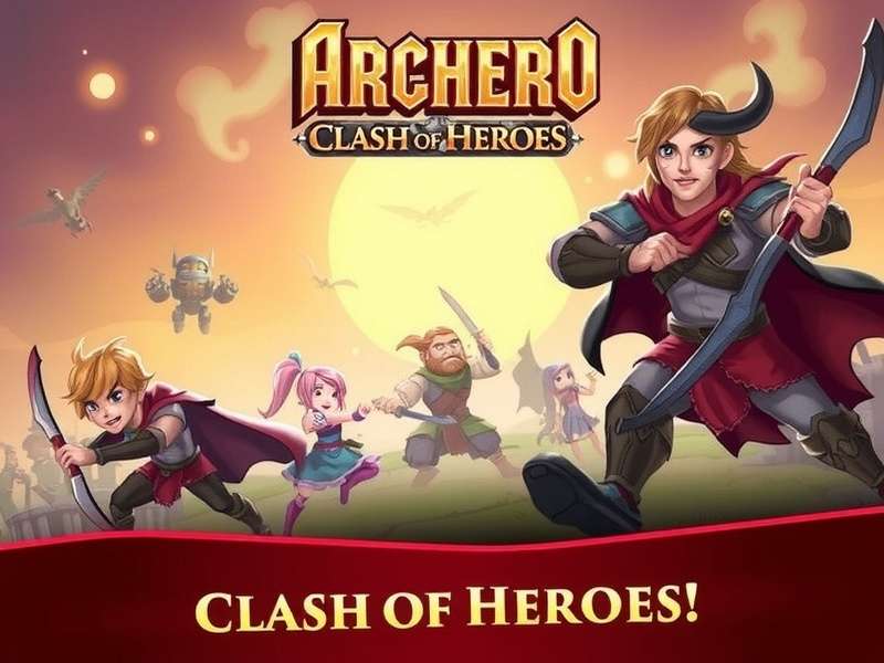 Archero Clash Of Heroes gameplay screenshot featuring hero battle arena in Lords Mobile
