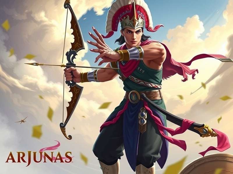 Arjuna S Archery Warrior – Lords Mobile hero art with bow and arrow