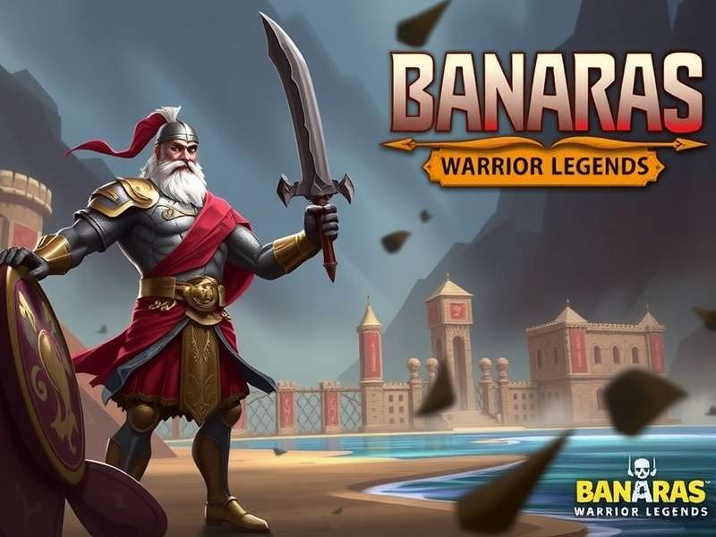 Banaras Warrior Legend – Lords Mobile warrior character with golden armour and ancient Indian motif